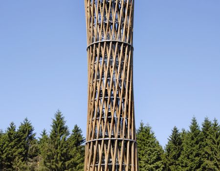 Lörmecke Tower in the Arnsberg Forest Nature Park, Germany